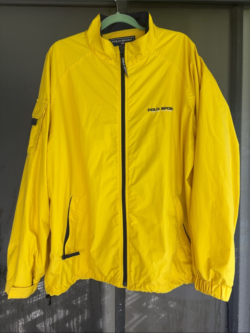 Polo by Ralph Lauren Bright Yellow Polo Sport Windbreaker Jacket XL